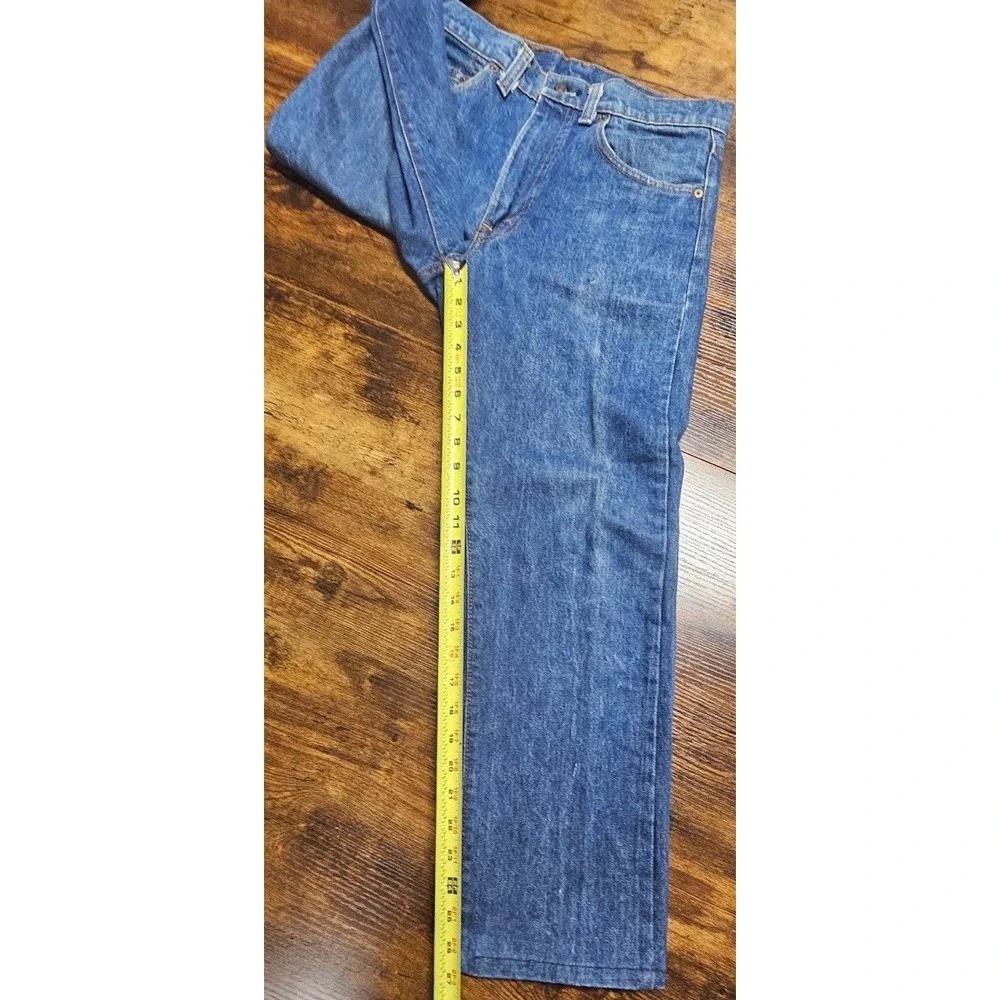 Vintage 80s Levi's 505 0217 Red Tab Denim Jeans Regular Straight Leg Men's 32x27